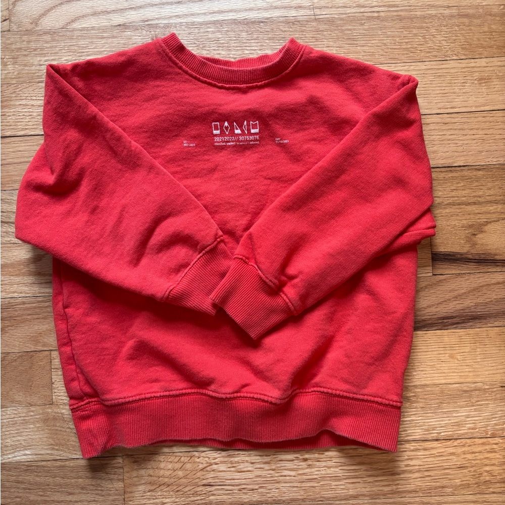 Zara Vibrant Red Sweatshirt